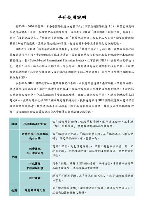 siep-bc國際教育融入雙語課程實作手冊 siep-bc國際教育融入雙語課程實作手冊