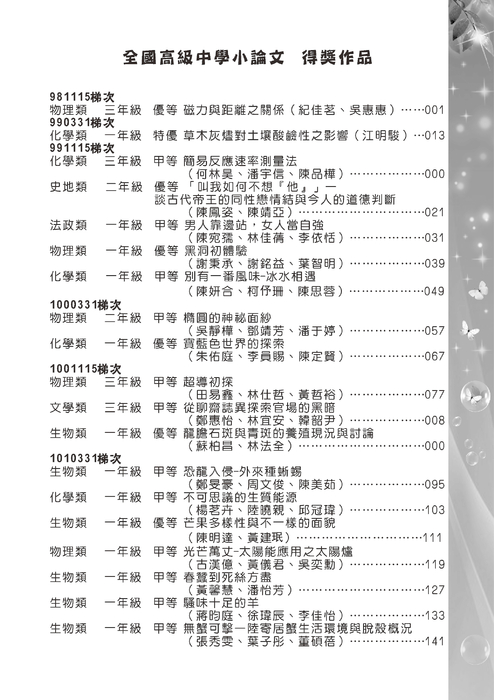 101小論文獲獎作品集1011002 101小論文獲獎作品集1011002